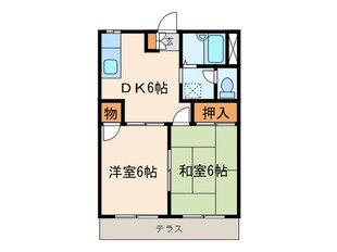 コーポ相沢 Ａの物件間取画像